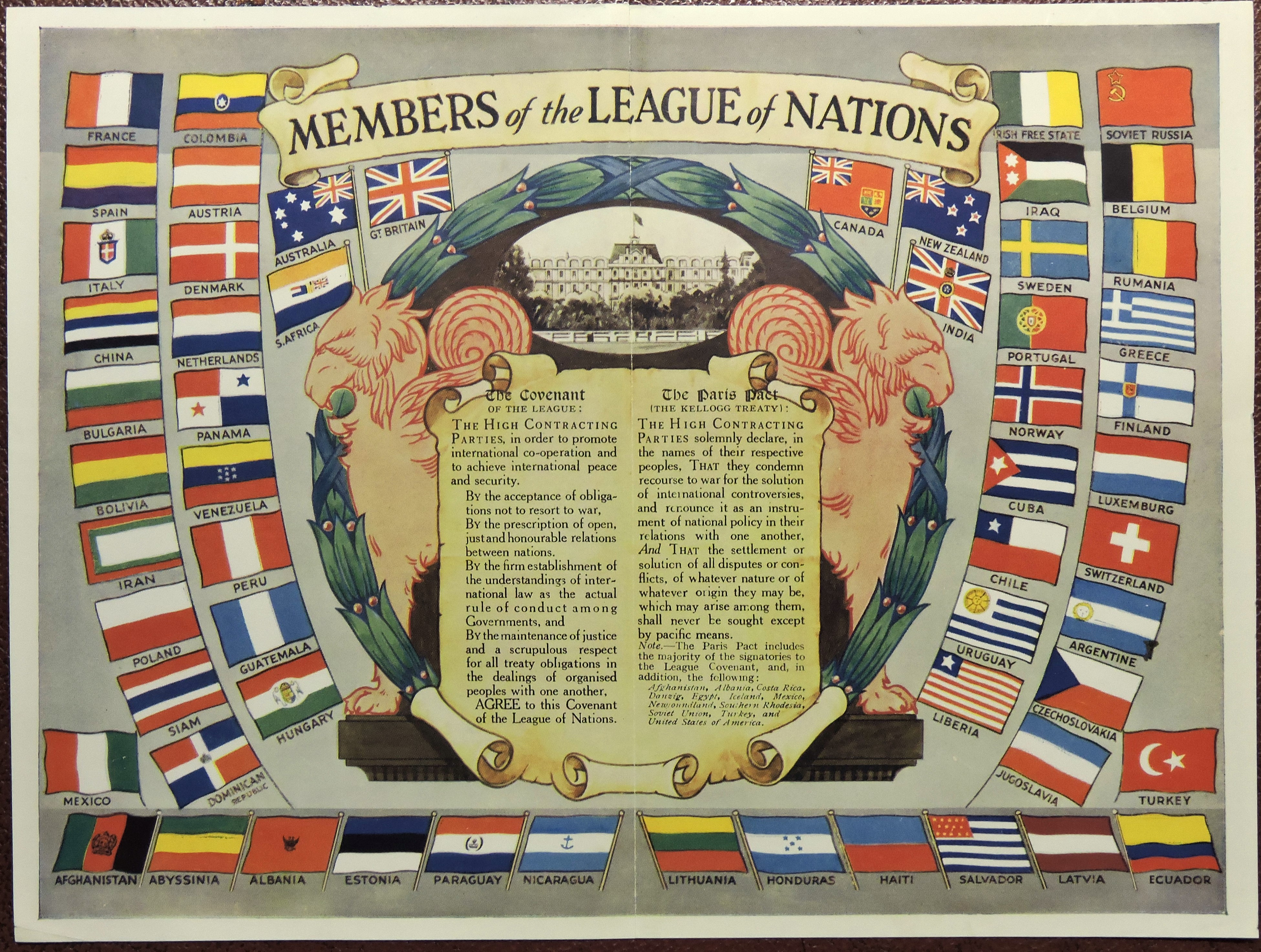 Members of the League of Nations. Bill Bagley Rocks and Minerals